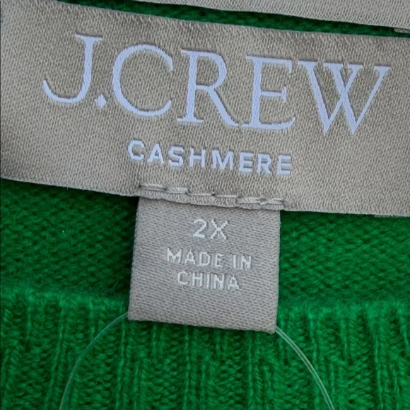 J. Crew Vibrant Green Crew Neck Sweater - Picture 2 of 10